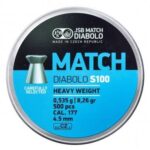 JSB Blue Match Diabolo S100 Heavy 8.26 gr. wadcutter, 500 Ct